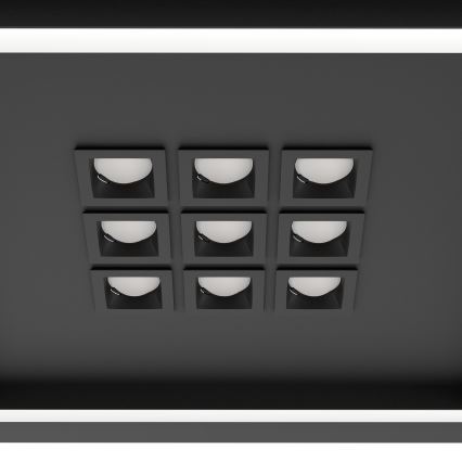 Eglo - Dimmbare LED-Deckenleuchte LED/21,4W/230V 2700-6500K schwarz + Fernbedienung