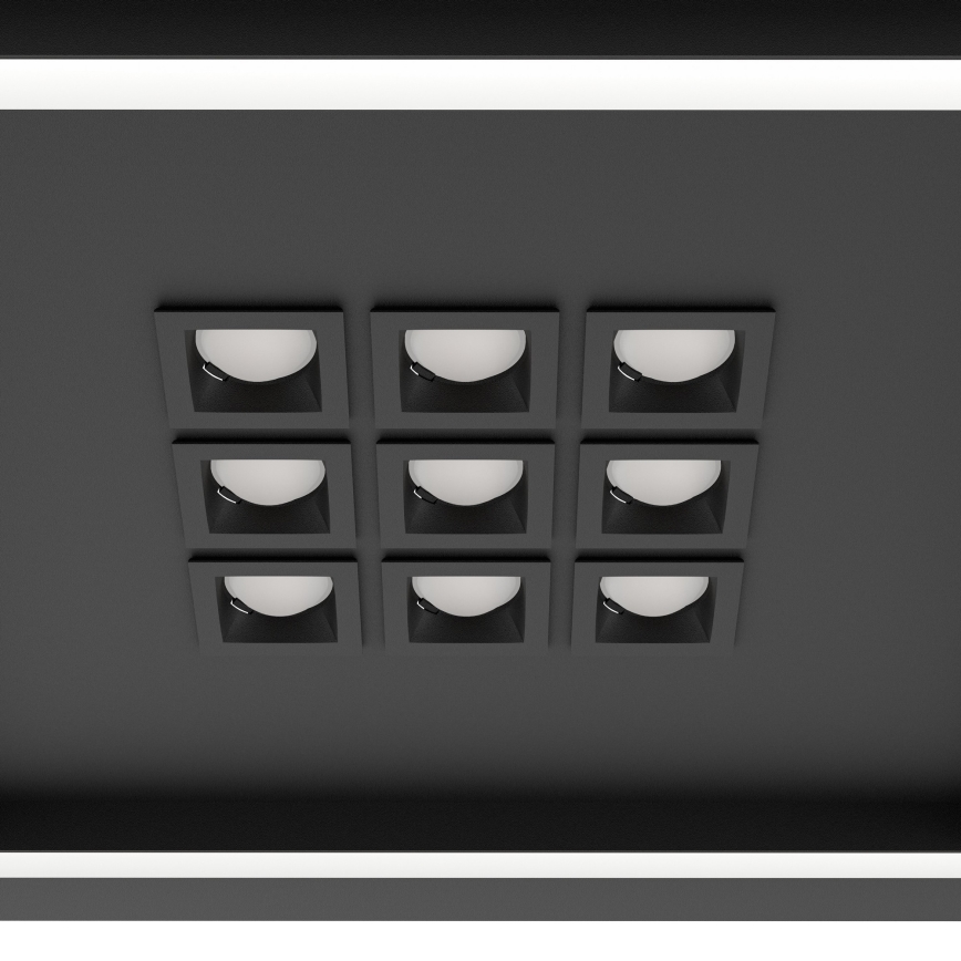 Eglo - Dimmbare LED-Deckenleuchte LED/21,4W/230V 2700-6500K schwarz + Fernbedienung