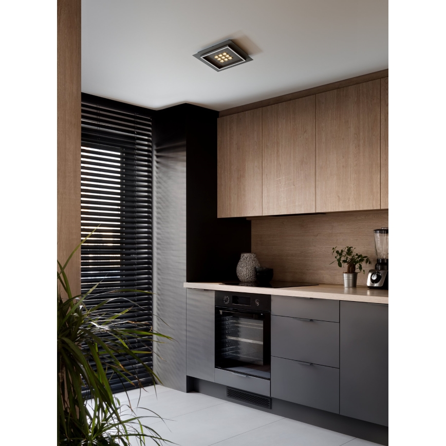 Eglo - Dimmbare LED-Deckenleuchte LED/21,4W/230V 2700-6500K schwarz + Fernbedienung