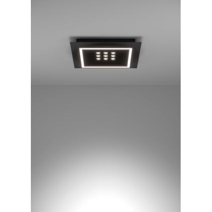 Eglo - Dimmbare LED-Deckenleuchte LED/21,4W/230V 2700-6500K schwarz + Fernbedienung