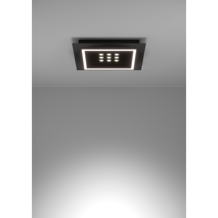 Eglo - Dimmbare LED-Deckenleuchte LED/21,4W/230V 2700-6500K schwarz + Fernbedienung