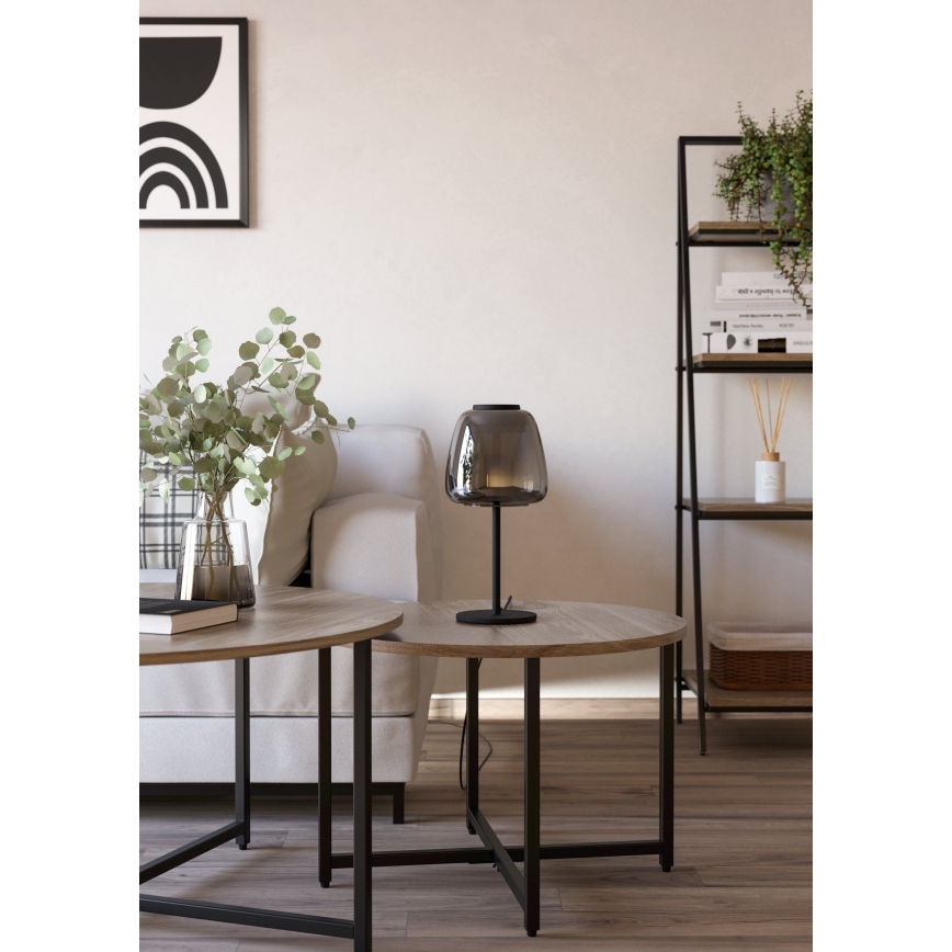 Eglo - LED RGBW dimmbare Tischleuchte LED/7,7W/230V 2700-6500K rauchfarben