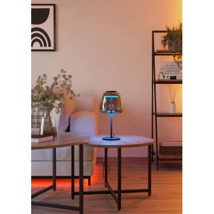 Eglo - LED RGBW dimmbare Tischleuchte LED/7,7W/230V 2700-6500K rauchfarben