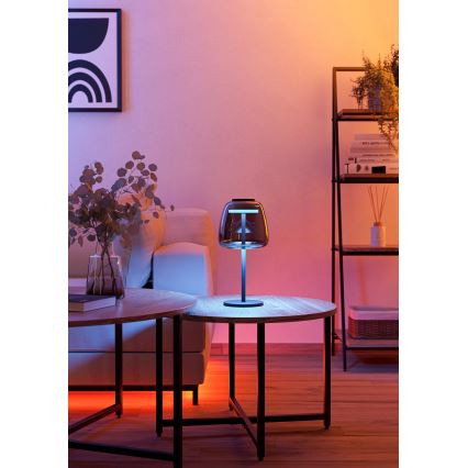 Eglo - LED RGBW dimmbare Tischleuchte LED/7,7W/230V 2700-6500K rauchfarben