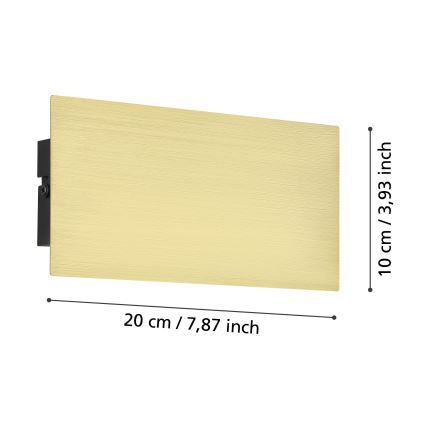 Eglo - LED-Wandleuchte LED/6W/230V 3000K golden