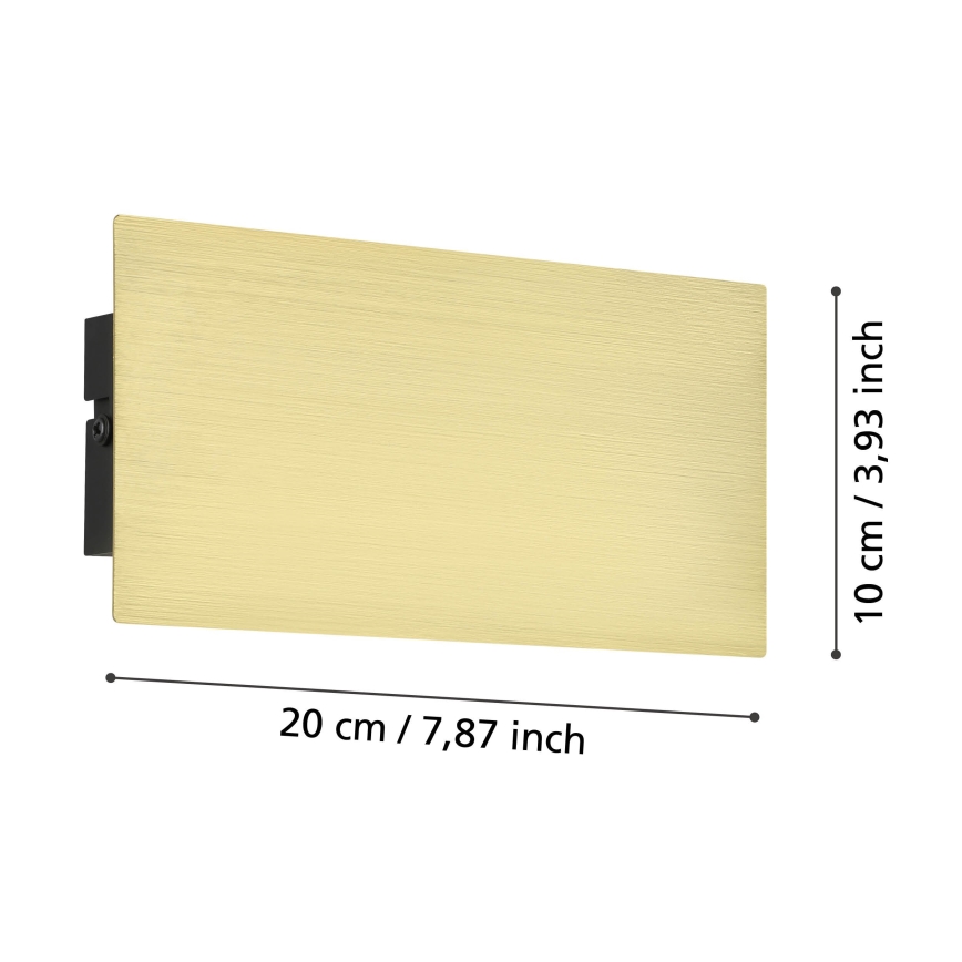 Eglo - LED-Wandleuchte LED/6W/230V 3000K golden