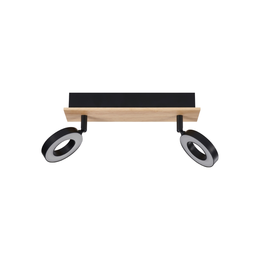 Eglo - LED-Spot 2xLED/4,2W/230V schwarz/braun