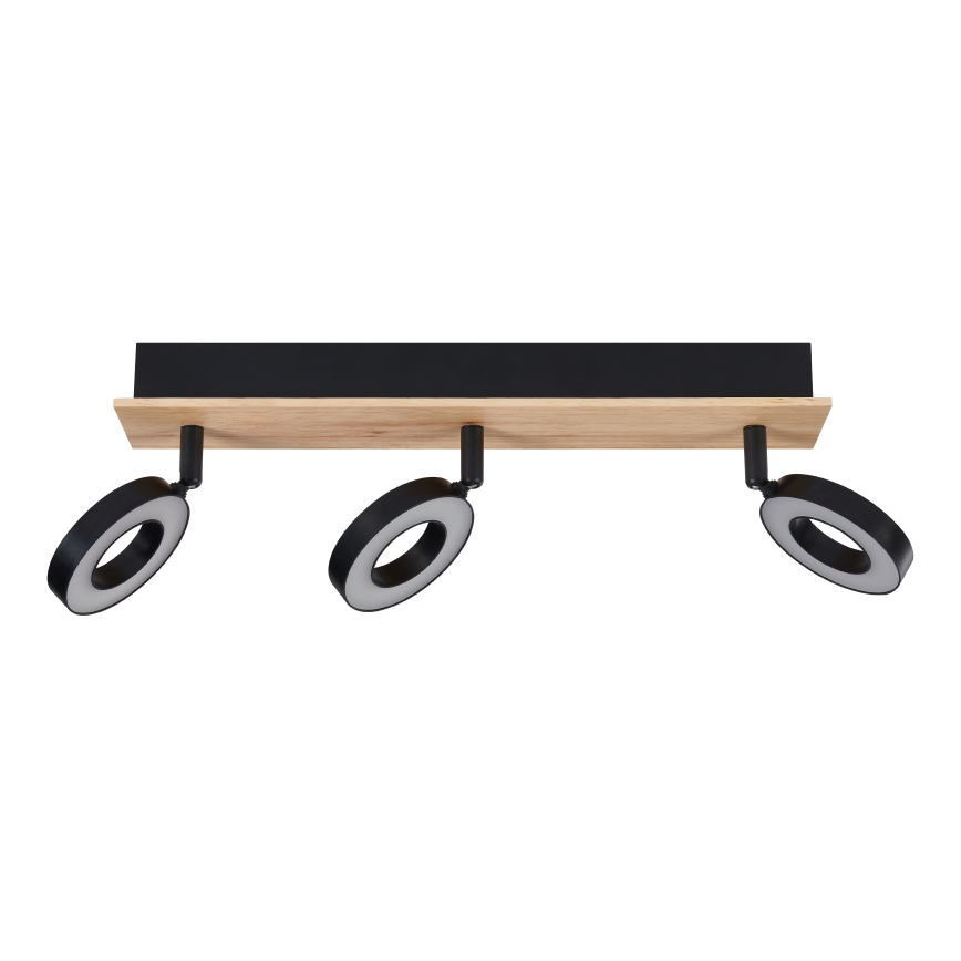 Eglo - LED Einbaustrahler 3xLED/4,2W/230V schwarz/braun