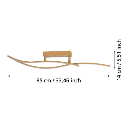 Eglo - LED-Deckenleuchte LED/12W/230V 4000K beige