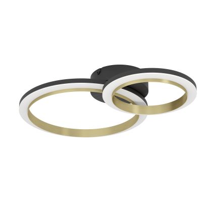 Eglo - Dimmbare LED-Deckenleuchte LED/12W/230V 4000K schwarz/golden