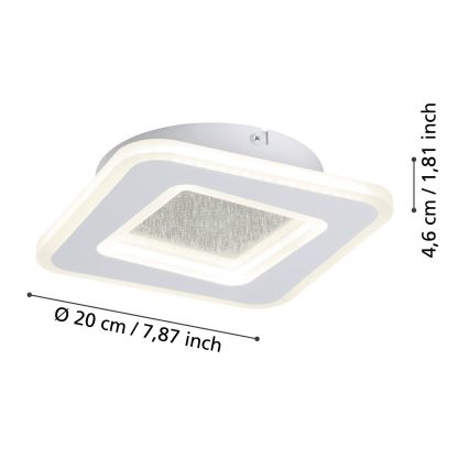 Eglo - LED-Wandleuchte LED/12W/230V 4000K weiß