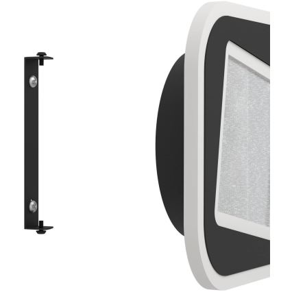 Eglo - LED-Wandleuchte LED/12W/230V 4000K schwarz