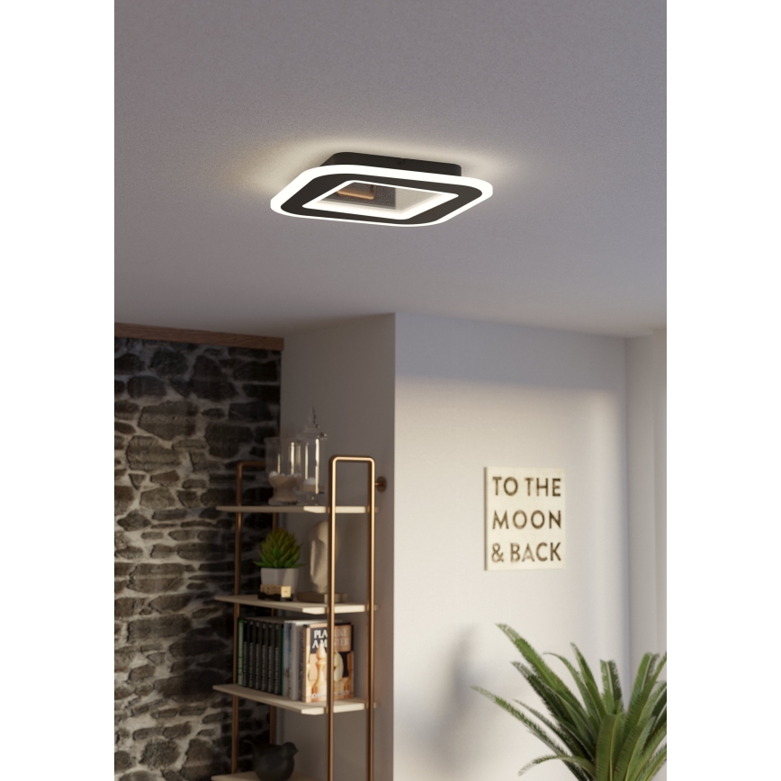 Eglo - Dimmbare LED-Deckenleuchte LED/20W/230V 2700-6500K schwarz + Fernbedienung