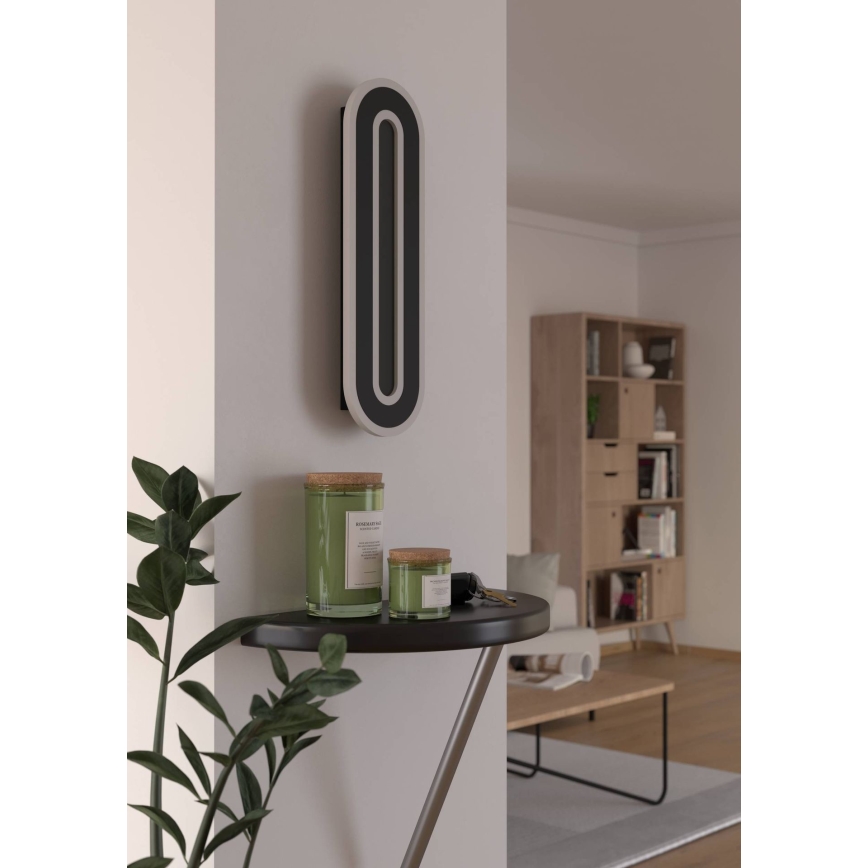 Eglo - LED-Wandleuchte LED/12W/230V 4000K schwarz