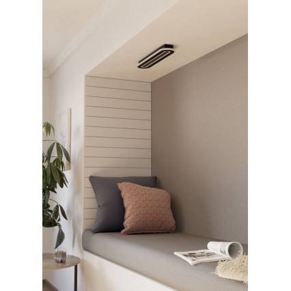 Eglo - Dimmbare LED-Deckenleuchte LED/20W/230V 2700-6500K schwarz + Fernbedienung