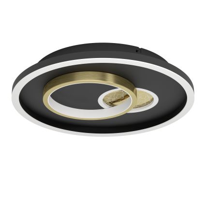 Eglo - LED-Deckenleuchte LED/14W/230V + LED/8,5W Ø 38 cm schwarz/gold