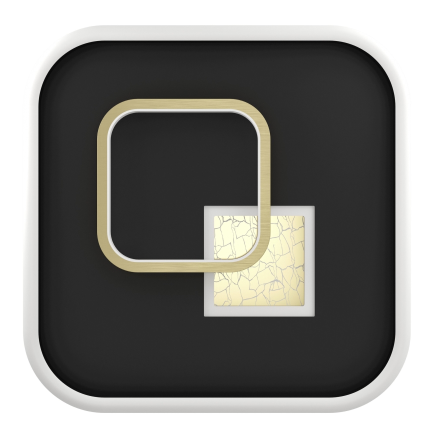 Eglo - LED Deckenleuchte LED/16,2W/230V + LED/9,2W 38x38 cm schwarz/gold