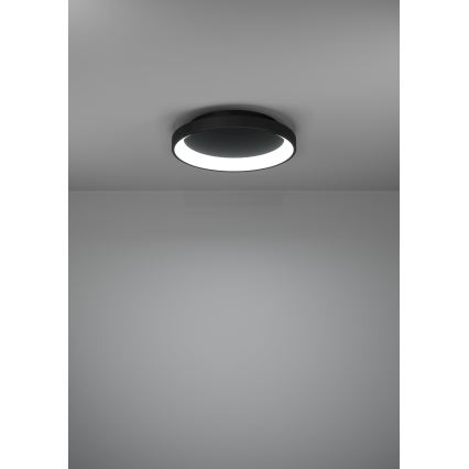 Eglo - Dimmbare LED-Deckenleuchte LED/12W/230V 2700-6500K schwarz + Fernbedienung