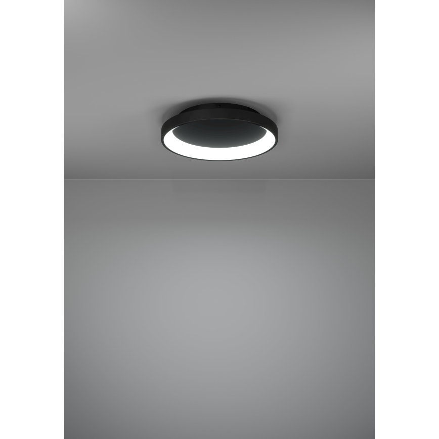 Eglo - Dimmbare LED-Deckenleuchte LED/12W/230V 2700-6500K schwarz + Fernbedienung