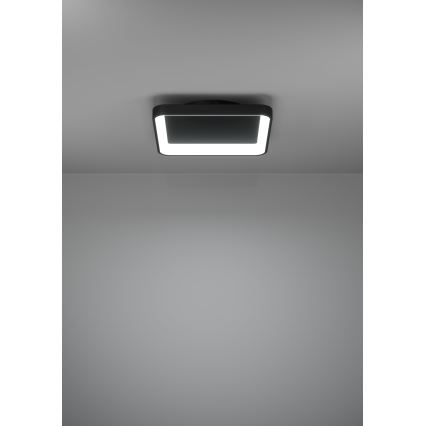 Eglo - Dimmbare LED-Deckenleuchte LED/12W/230V 2700-6500K schwarz + Fernbedienung