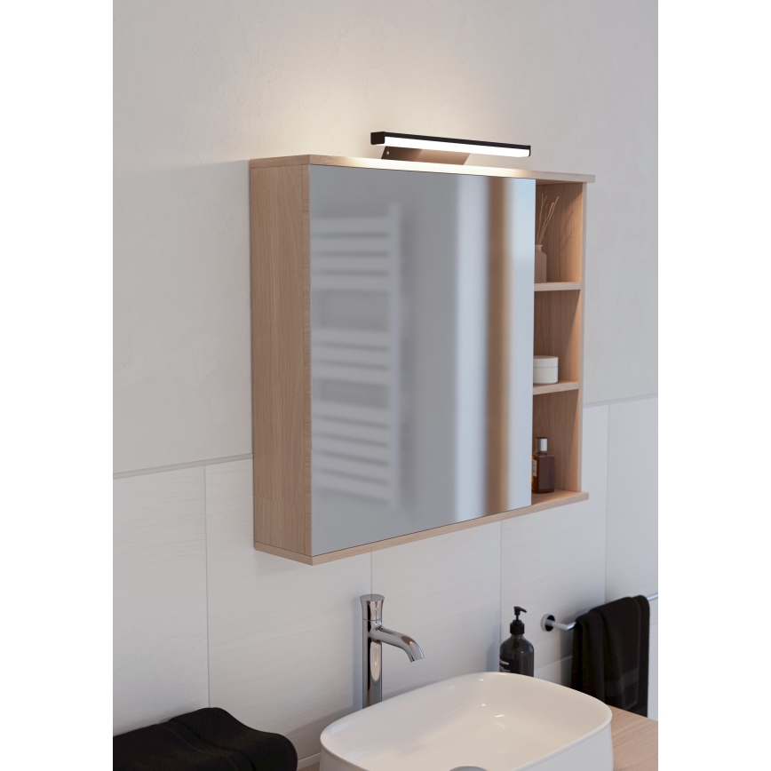 Eglo - Dimmbare Badezimmer-Spiegelbeleuchtung (LED RGBW) LED/12W/230V 2700-6500K IP44 schwarz