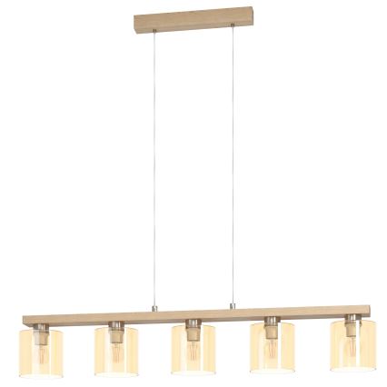 Eglo - Hängeleuchte an Schnur 5xE27/28W/230V - FSC-zertifiziert