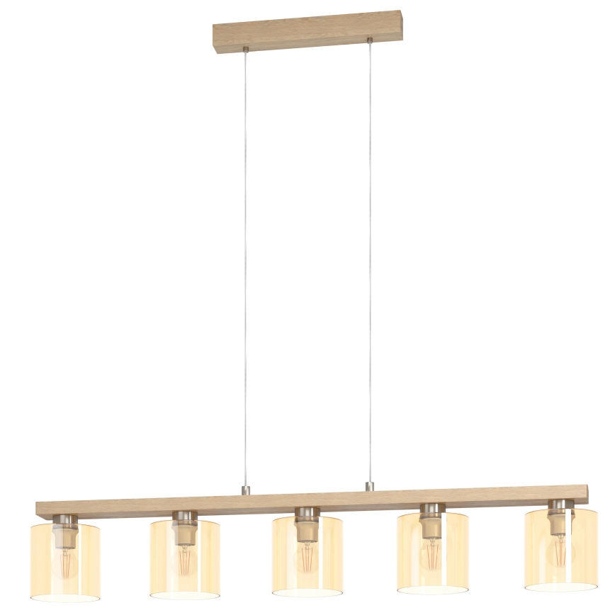 Eglo - Hängeleuchte an Schnur 5xE27/28W/230V - FSC-zertifiziert