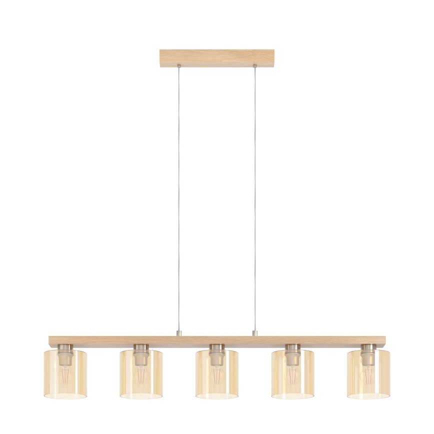 Eglo - Hängeleuchte an Schnur 5xE27/28W/230V - FSC-zertifiziert