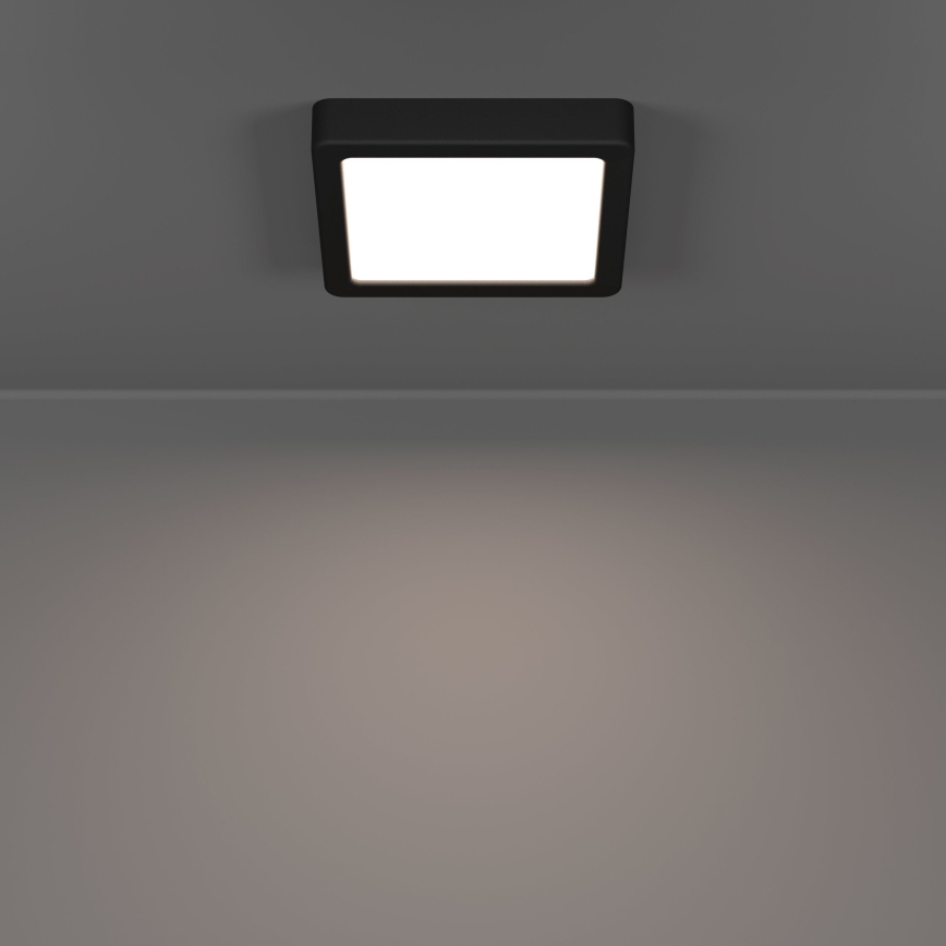 Eglo - LED-Deckenleuchte LED/7W/230V 2700/4000/6500K 15x15cm schwarz