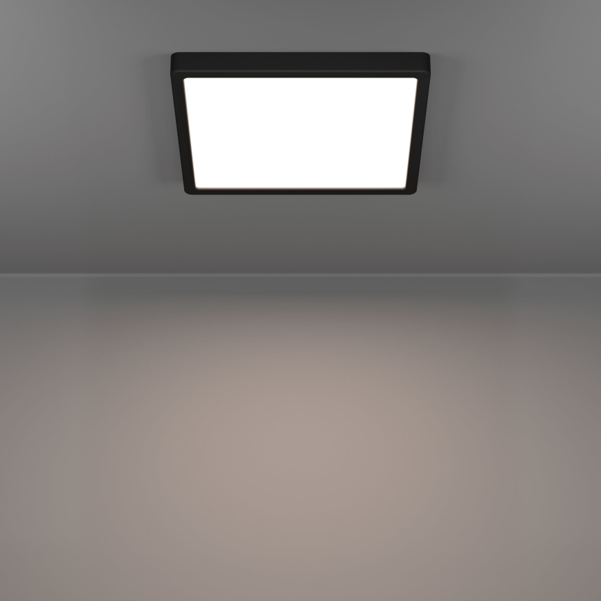 Eglo - LED Deckenleuchte LED/13W/230V 2700/4000/6500K 29x29cm schwarz