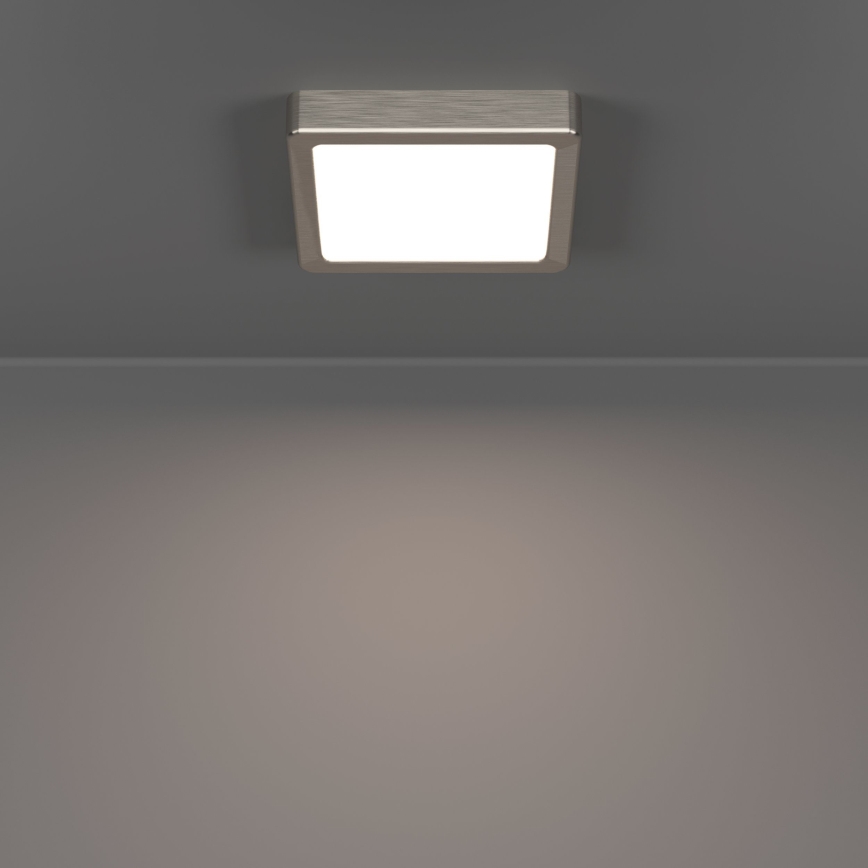 Eglo - LED-Deckenleuchte LED/7W/230V 2700/4000/6500K 15x15 cm mattchrom