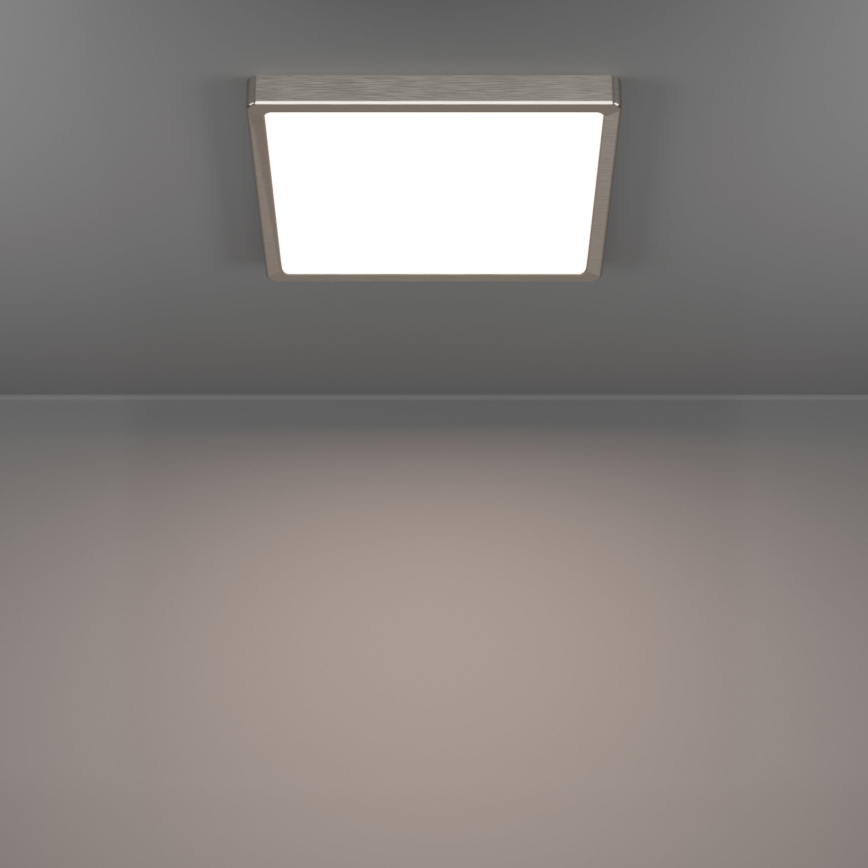 Eglo - LED-Deckenleuchte LED/13W/230V 2700/4000/6500K 29x29 cm mattchrom