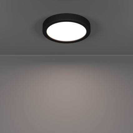 Eglo - LED-Badezimmer-Deckenleuchte LED/7,5W/230V 2700/4000/6500K Ø 16,6 cm IP44 schwarz