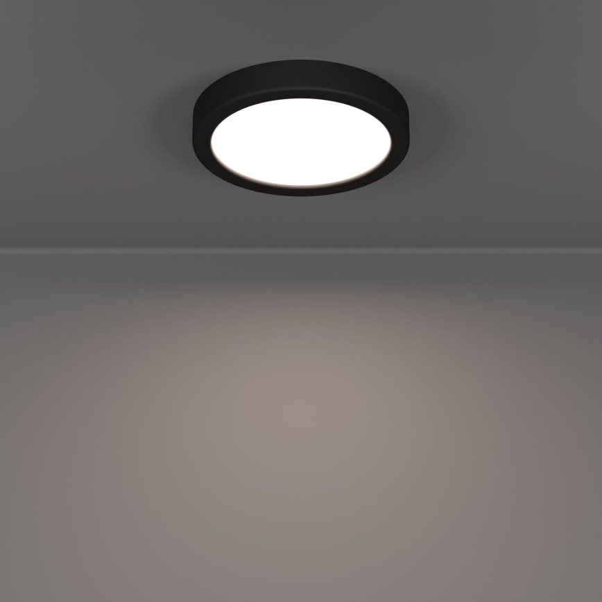 Eglo - LED-Badezimmer-Deckenleuchte LED/7,5W/230V 2700/4000/6500K Ø 16,6 cm IP44 schwarz