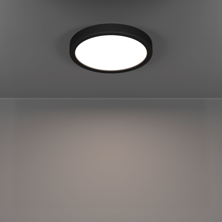 Eglo - LED-Badezimmer-Deckenleuchte LED/11,5W/230V 2700/4000/6500K Ø 21,1 cm IP44 Schwarz
