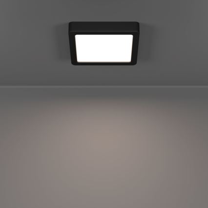 Eglo - LED-Badezimmer-Deckenleuchte LED/7W/230V 2700/4000/6500K 15x15 cm IP44 schwarz