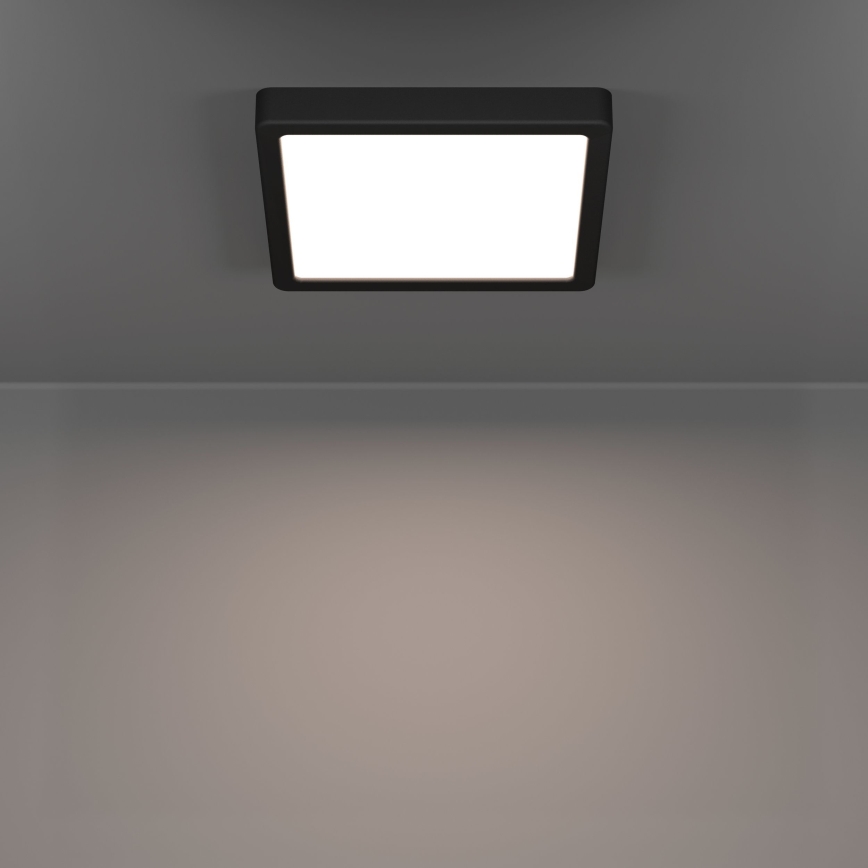 Eglo - LED Badezimmer-Deckenleuchte LED/10,5W/230V 22x22 cm IP44 schwarz