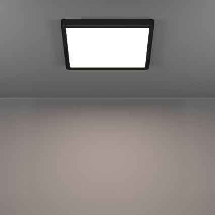 Eglo - LED-Deckenleuchte für Badezimmer LED/13W/230V 29x29 cm IP44 schwarz