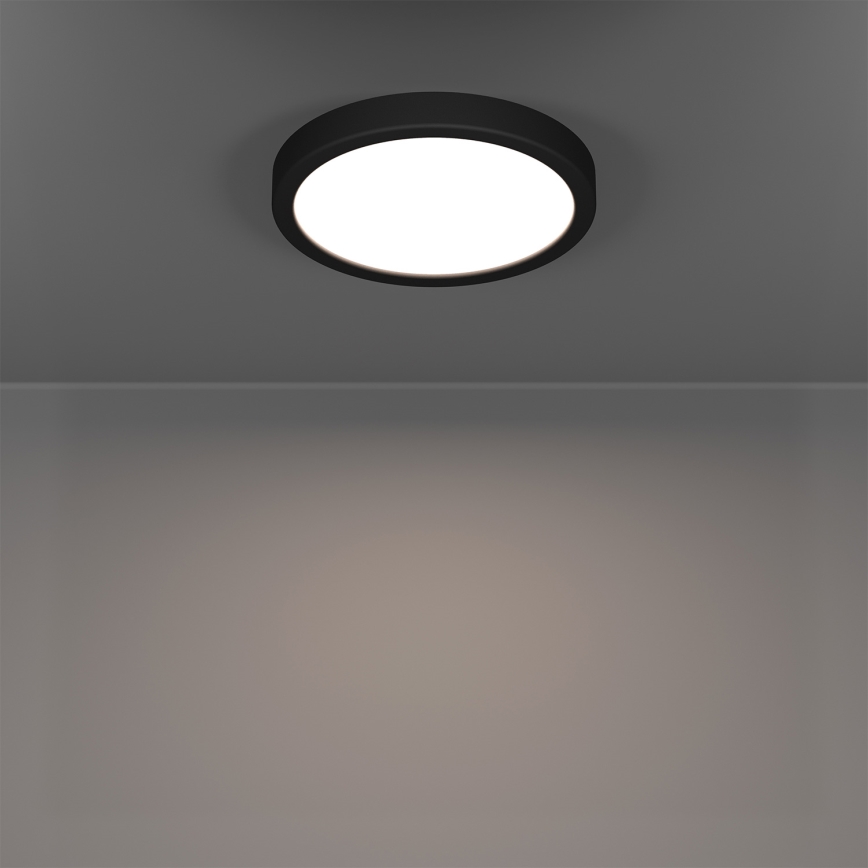 Eglo - LED RGBW, dimmbar, Badezimmer-Deckenleuchte LED/11,2W/230V 2700-6500K Ø 21,1 cm IP44 schwarz