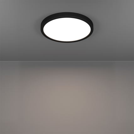 Eglo - dimmbare LED RGBW-Deckenleuchte für Badezimmer LED/14,3W/230V 2700-6500K Ø 27,8 cm IP44 schwarz