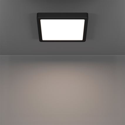 Eglo - LED RGBW dimmbare Badezimmer-Deckenleuchte LED/10,5W/230V 2700-6500K 22x22 cm IP44 schwarz