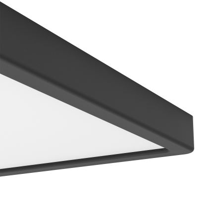 Eglo - LED RGBW, dimmbare Badezimmer-Deckenleuchte LED/13,5W/230V 2700-6500K 29,5x29,5 cm IP44 schwarz