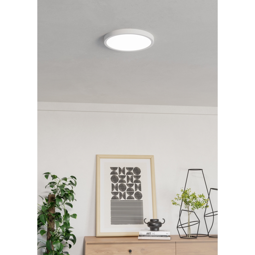 Eglo - LED RGBW, dimmbare Badezimmer-Deckenleuchte LED/14,3W/230V 2700-6500K Ø 27,8 cm IP44 weiß