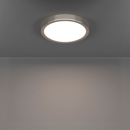 Eglo - LED RGBW dimmbare Badezimmer-Deckenleuchte LED/11,2W/230V 2700-6500K Ø 21,1 cm IP44 mattchrom