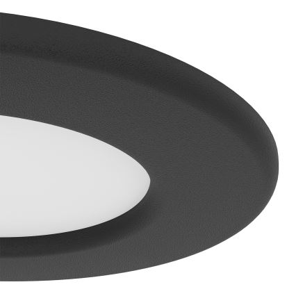 Eglo - 3er-Set LED-Einbauleuchte LED/3,7W/230V 2700/4000/6500K Ø 8,8 cm schwarz