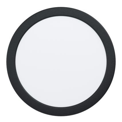 Eglo - LED-Einbauleuchte LED/18,5W/230V 2700/4000/6500K Ø 21,6 cm schwarz