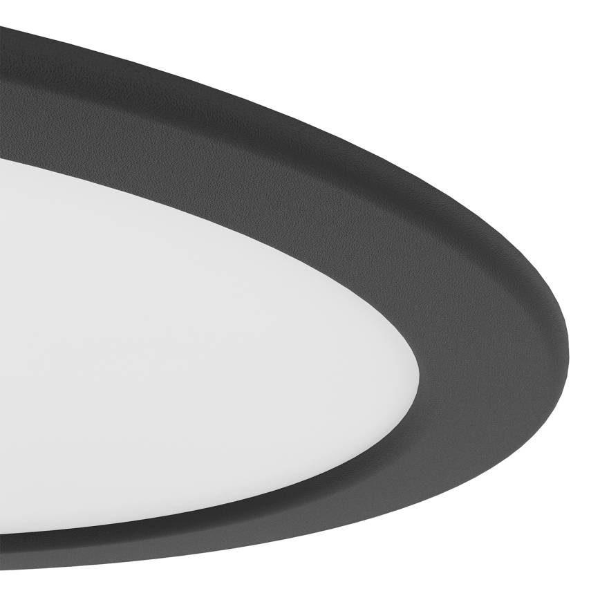 Eglo - LED-Einbauleuchte LED/18,5W/230V 2700/4000/6500K Ø 21,6 cm schwarz