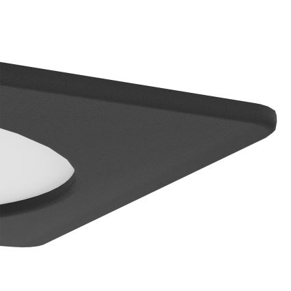 Eglo - LED Einbauleuchte LED/6,3W/230V 2700/4000/6500K 11,9x11,9 cm schwarz