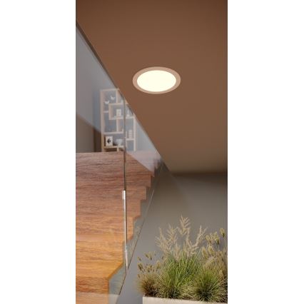 Eglo - LED-Einbauleuchte LED/10,5W/230V 2700/4000/6500K Ø 16,8 cm weiß