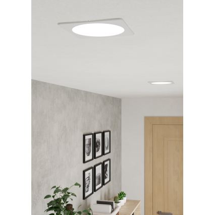 Eglo - LED-Deckeneinbauleuchte LED/10,5W/230V 2700/4000/6500K 16,6x16,6 cm schwarz